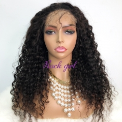 Natural #1b Brazilian Raw Human Hair 4x4 Swiss HD wig Deep Curly