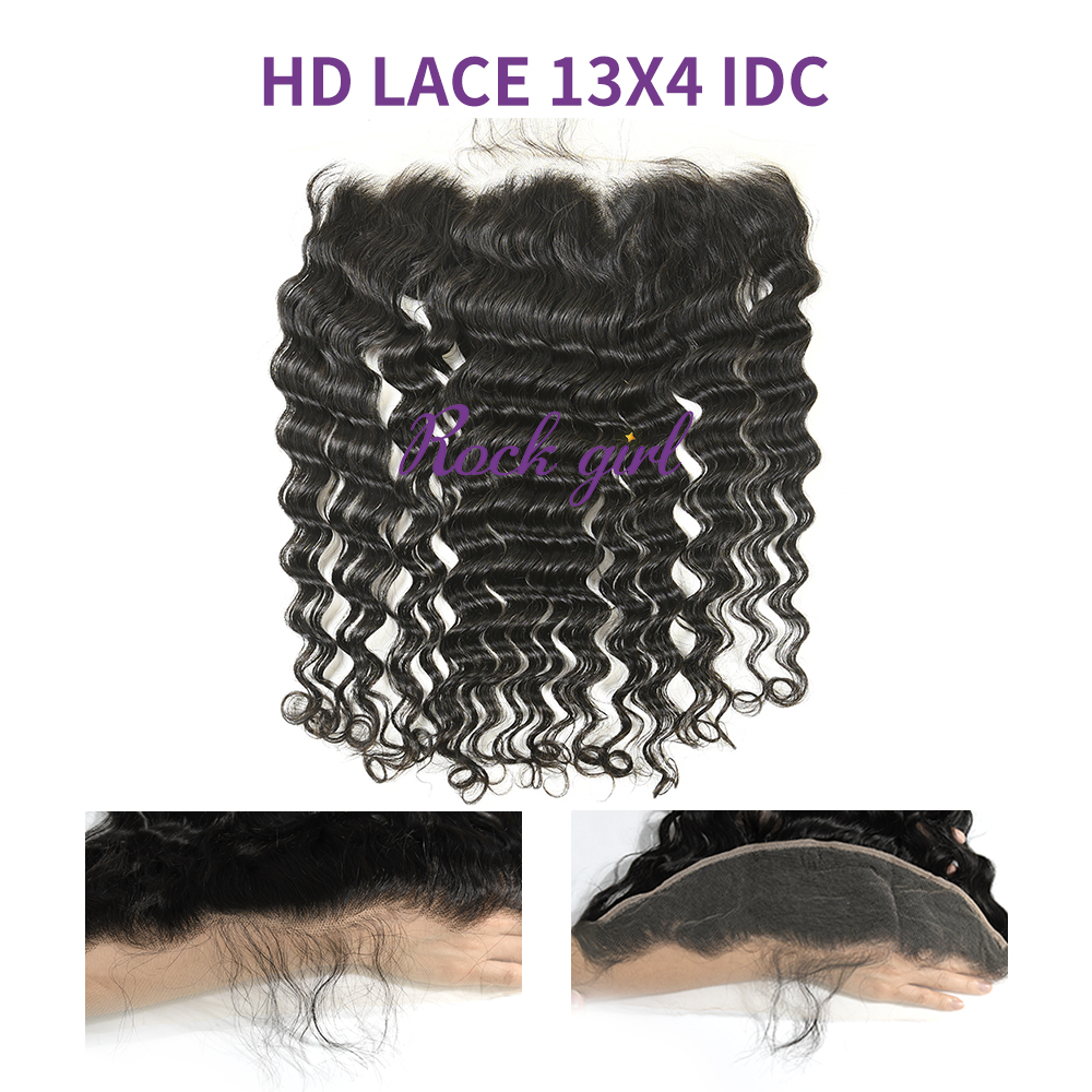 HD Lace Virgin Human Hair Indian Curly 13x4 Lace Closure