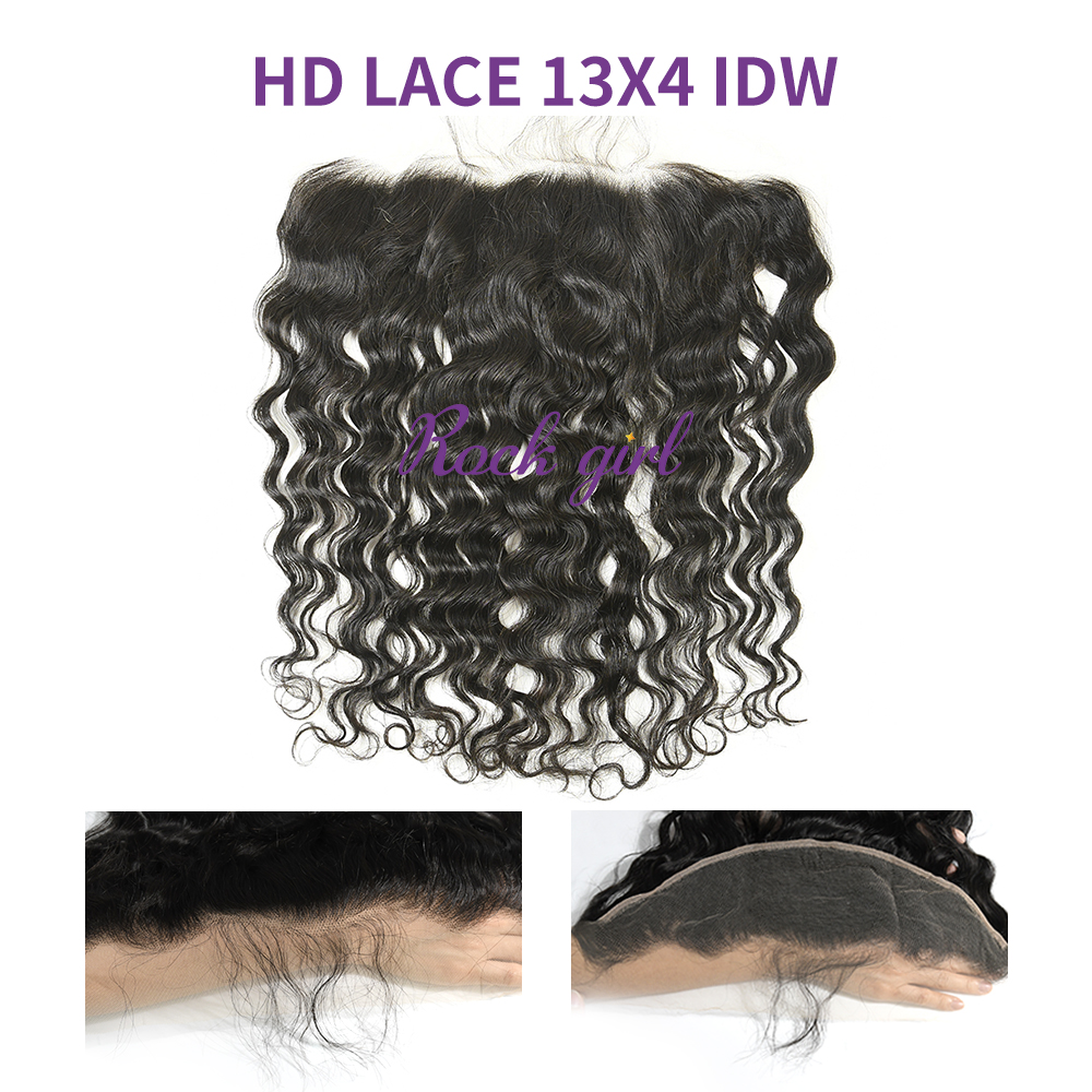 HD Lace Virgin Human Hair Indian wave 13x4 Lace Closure