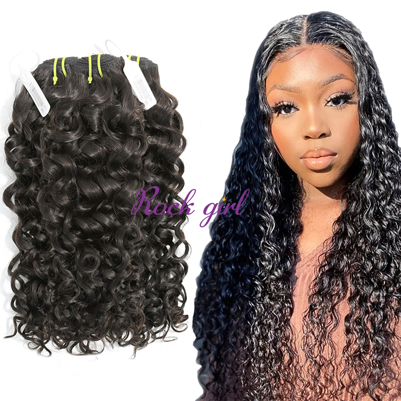 #1b Indian Raw Human Hair Weft italy curly