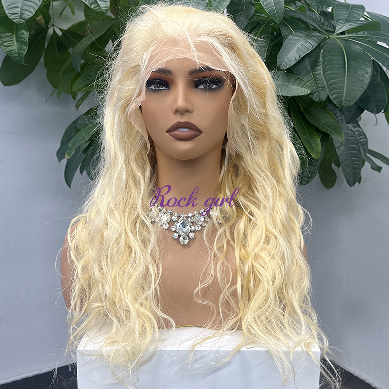 #613 Blonde European Raw Human Hair HD 13×4 frontal wig Body Wave