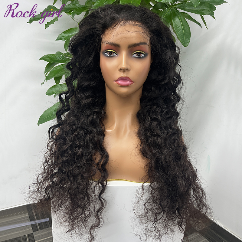 Natural #1b Brazilian Virgin Human Hair 5x5 Swiss HD wig Deep Wave