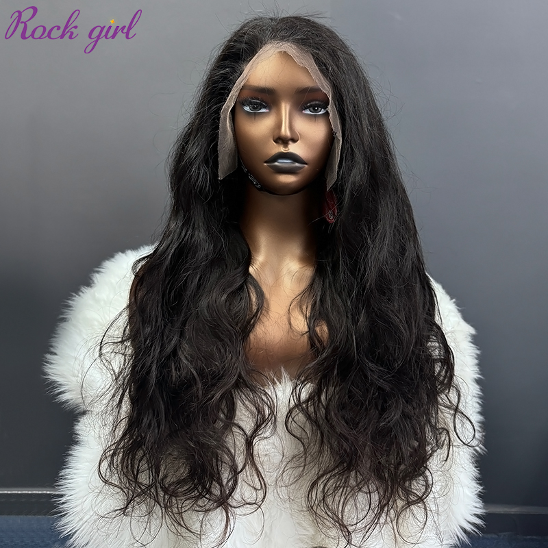 Natural #1b Brazilian Virgin Human Hair 13x6 Swiss HD wig Body Wave