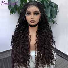 Natural #1b Brazilian Raw Human Hair 13x6 Swiss HD wig Italian Curly