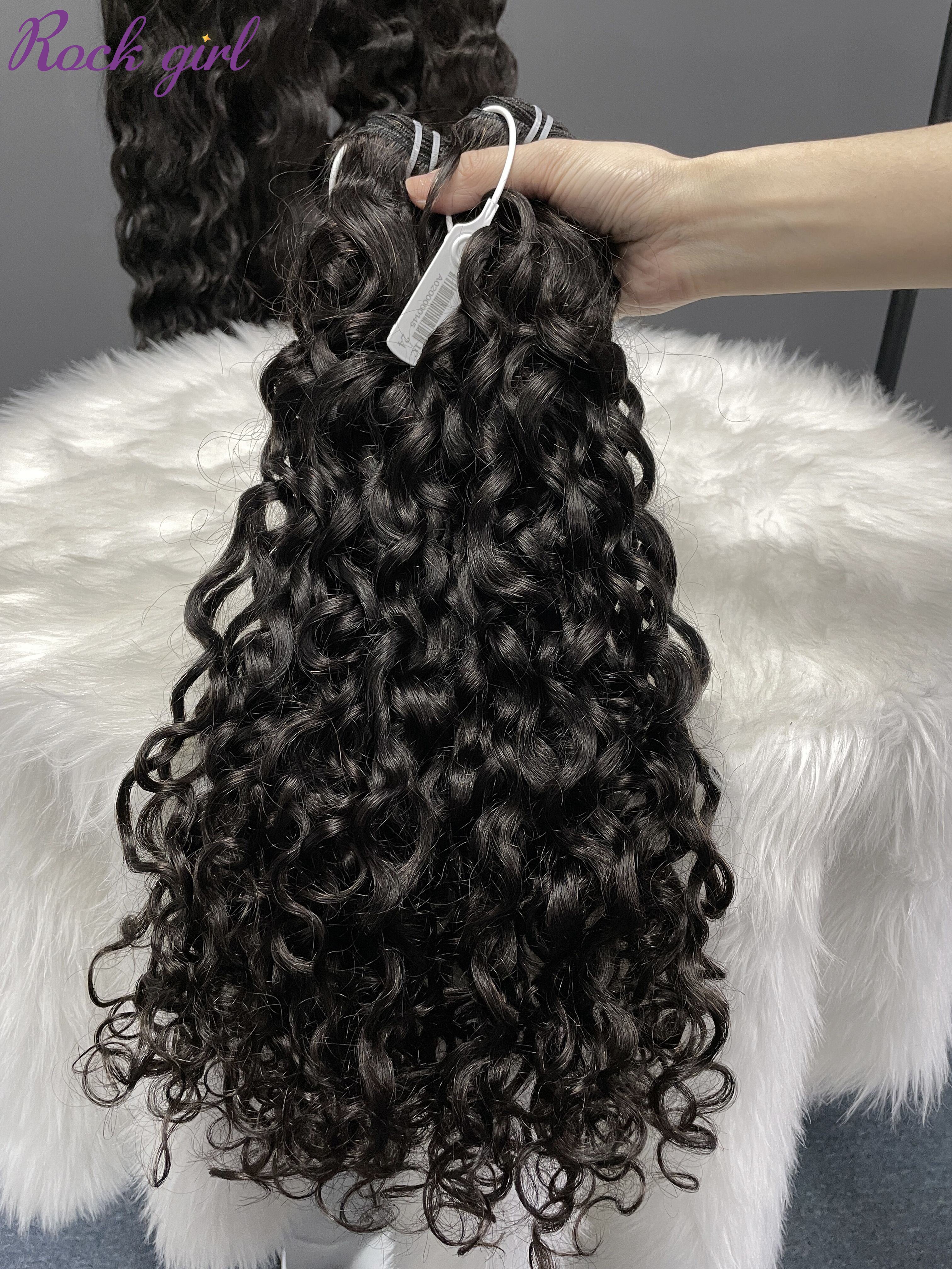 Virgin Italy Curly Hair Bundle 18 20 22Inch Free Shipping