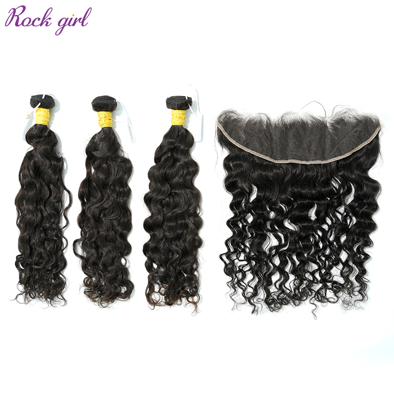 Raw Indian Curly 24 26 28 Inch And 13x4 HD Lace 20 Inch  Free Shipping