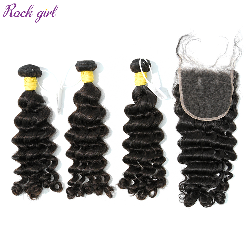 Raw Deep Wave 20 22 24Inch And 5x5 HD Lace 20 Inch  Free Shipping