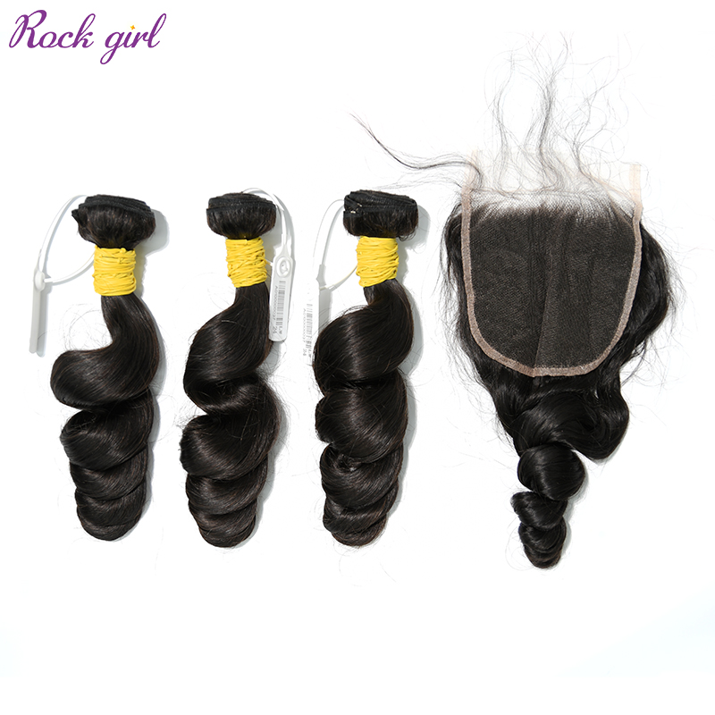 Raw Loose Wave 16 18 20 Inch And 5x5 HD Lace 20 Inch  Free Shipping