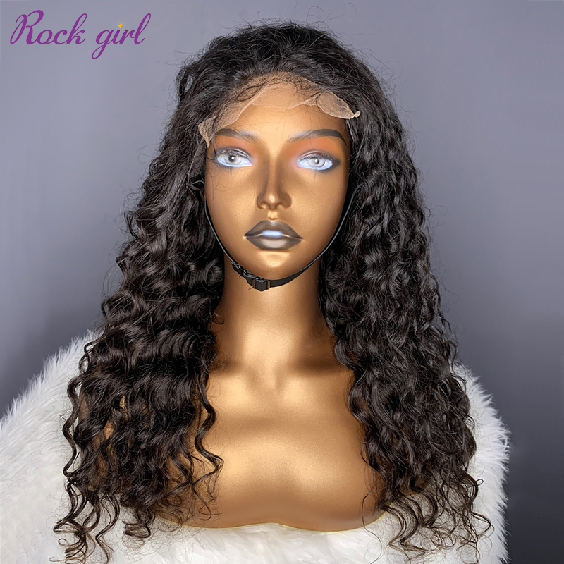 Natural #1b Brazilian Raw Human Hair 4x4 Swiss HD wig Indian wave